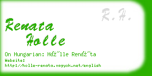 renata holle business card